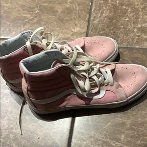 Vans pink high tops
